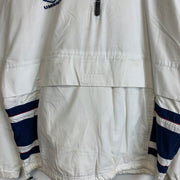 Vintage 90s White and Navy Umbro Windbreaker Men's Large