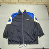 Vintage 90s Navy and Grey Adidas Reversible Jacket Men's XXL