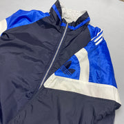 Vintage 90s Navy and Grey Adidas Reversible Jacket Men's XXL