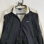 Vintage 90s Black and White Nike Windbreaker Women's Small