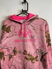 Pink RealTree Hoodie Women's Medium