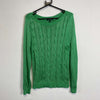 Green Cable Knit Lauren Ralph Lauren Sweater Womens Large