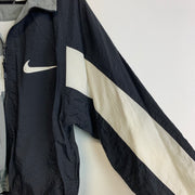 Vintage 90s Black and Grey Nike Windbreaker Men's Large