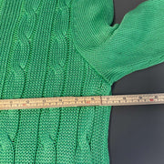 Green Cable Knit Lauren Ralph Lauren Sweater Womens Large