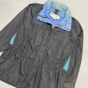 Black and Blue Columbia Raincoat Women's Large