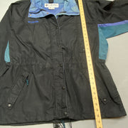 Black and Blue Columbia Raincoat Women's Large