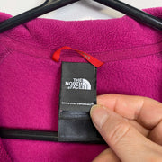 Pink The North Face Quarter Zip Fleece Womens XL