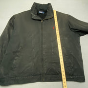 Vintage Black Polo Ralph Lauren Harrington Jacket Men's XXL