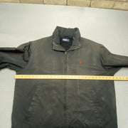 Vintage Black Polo Ralph Lauren Harrington Jacket Men's XXL