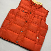 Orange Tommy Hilfiger Puffer Gilet Men's Medium