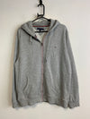 Grey Tommy Hilfiger zip up Hoodie Women's XXL