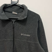 Grey Columbia Fleece Jacket Men's Small