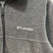 Grey Columbia Fleece Jacket Men's Small