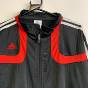 00s Black and Red Adidas Windbreaker Men's Large