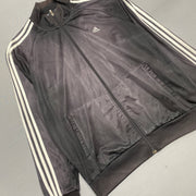 Sunfaded Black Adidas Track Jacket Men's Large