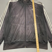 Sunfaded Black Adidas Track Jacket Men's Large