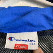 Blue and White Champion Windbreaker Men's XL