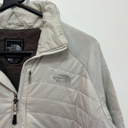 Grey North Face Puffer Jacket Women's Large