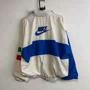 White and Blue Nike Windbreaker Men's Medium