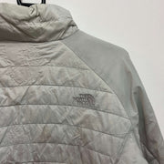 Grey North Face Puffer Jacket Women's Large