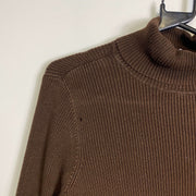 Brown Lauren Ralph Lauren Turtle Neck Knitwear Sweater Womens Medium