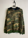 Camo Print Hoodie Men's Medium