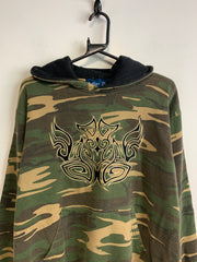 Camo Print Hoodie Men's Medium