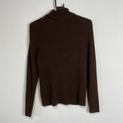 Brown Lauren Ralph Lauren Turtle Neck Knitwear Sweater Womens Medium