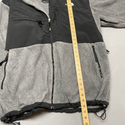 Black and Grey North Face Denali Fleece Men's XXL