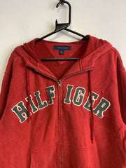 Red Tommy Hilfiger Hoodie Men's Small