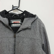 Grey Levi's Fleece Lined Jacket Men's Large