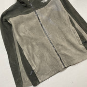 Black and Grey North Face Fleece Jacket Boy's Large