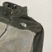 Black and Grey North Face Fleece Jacket Boy's Large