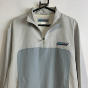 Blue and Grey Reebok Windbreaker Men's Small