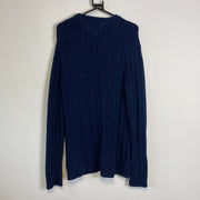 Navy Tommy Hilfiger Knitwear Sweater Mens Medium