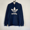 Navy Adidas Pullover Hoodie Large