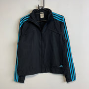 00s Black and Blue Adidas Windbreaker Women's Large