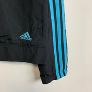 00s Black and Blue Adidas Windbreaker Women's Large