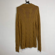 Brown Chaps Button Up Knitwear Sweater Mens Large