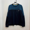 Navy and Blue Nike Sweatshirt Women's Large