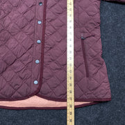 Pink North face quilted Jacket Women's Large