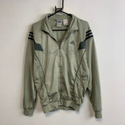 Vintage 90s Khaki Green Adidas Track Jacket Men's Small