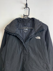 Black North Face Raincoat Women's Medium