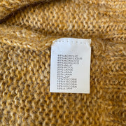 Yellow Mohair Knit Sweater Men's Large