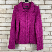 Pink Knitwear Sweater Jacket Women's Large