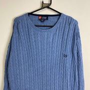 Blue Chaps Cable Knit Knitwear Sweater Mens XL