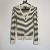 White Black Striped Lauren Ralph Lauren Knit Jumper Sweater  Womens XS