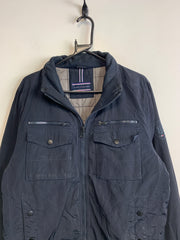 Navy Tommy Hilfiger Bomber Jacket Men's Medium