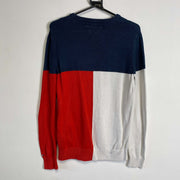 Red Blue Tommy Hilfiger Knitwear Sweater Womens Small