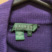 Purple Ralph Lauren Knitwear Sweater Women's XL